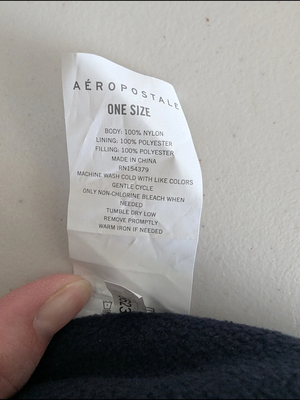 Aéropostale Navy Quilted Trapper Hat One Size Winter Ear Flap Puffer Hat